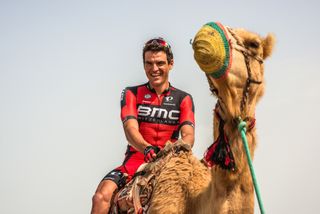 Greg Van Avermaet (BMC) on a camel