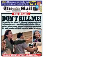 The Mail on Sunday after the 7 October Hamas attacks