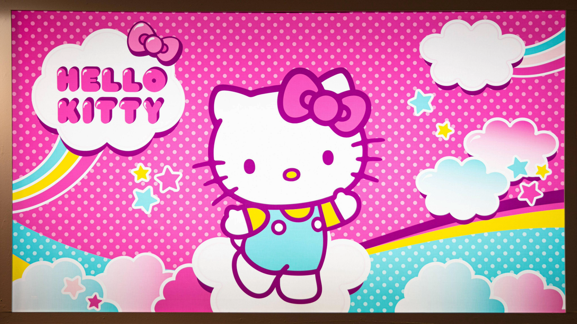 Hello Kitty merchandise on display