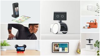 A collage of all the newly announced Amazon products.