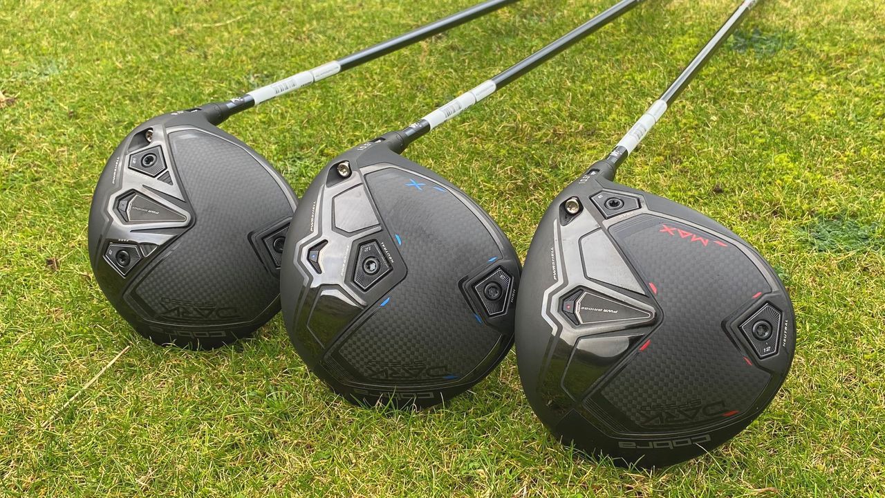 Photo of the three Cobra Darkspeed drivers