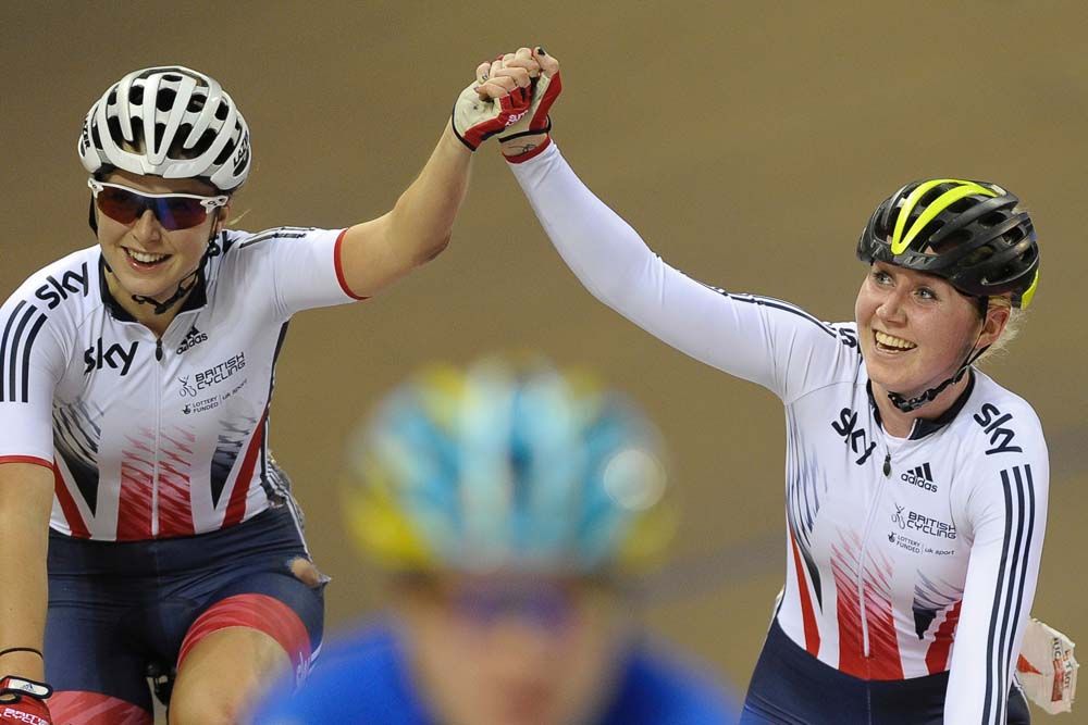 Katie Archibald and Manon Lloyd won the first ever World Cup women's Madison