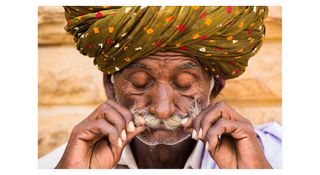 Photograph by French photographer Rehahn, titled ‘Moustache’, Jaisalmer, India, 2014