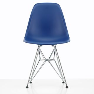 blue chair with white background