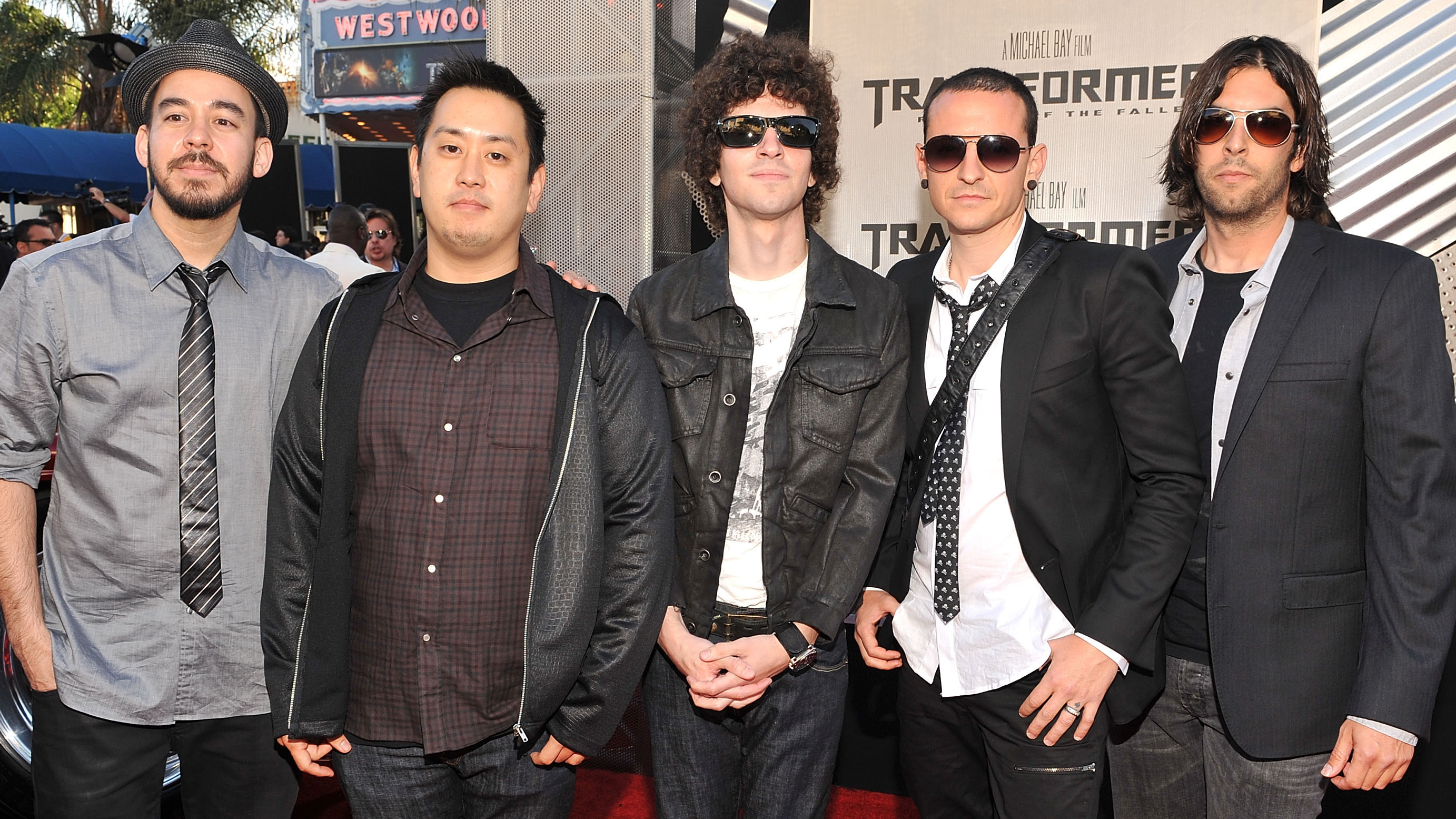 photo of Linkin Park from 2009 at the premiere of Transformers: Revenge Of The Fallen