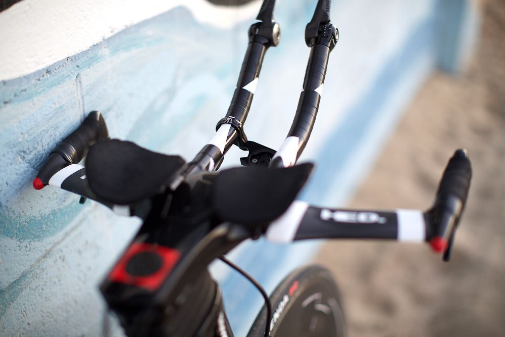 Zirbel uses the HED Corsair Flat Aero bar