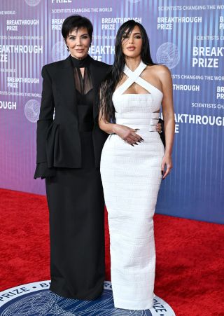 Kris Jenner and Kim Kardashian at the Breakthrough Prize ceremony on April 13, 2024.