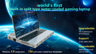 Screenshot from Kickstarter on gaming laptop concept