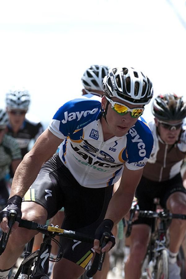 Local knowledge: The 'Geelong flyer', Leigh Howard, riding for the Jayco/VIS team in the series where he is familiar with roads that he has trained and raced on for years.
