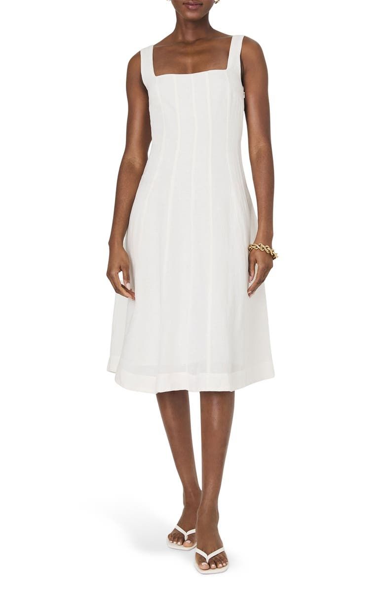 Birdie Linen Blend Midi Dress