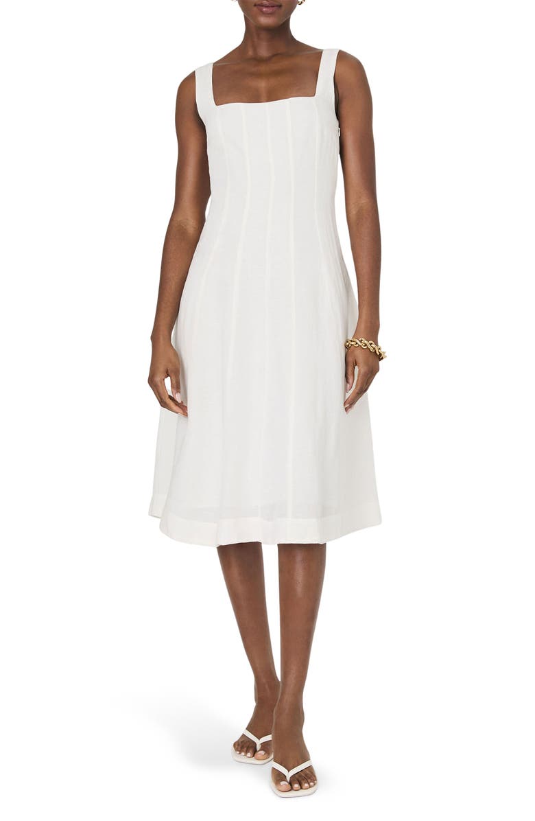 Birdie Linen Blend Midi Dress