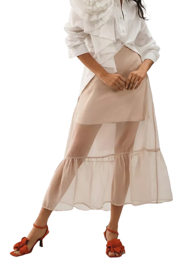 Sheer Organza Skirt