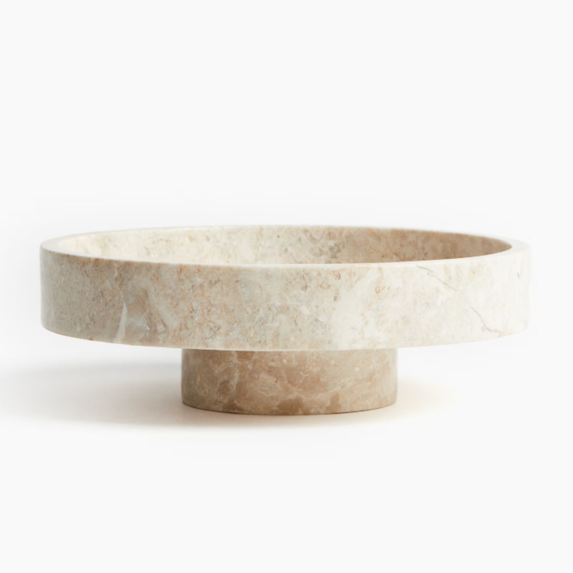 A marble serving bowl