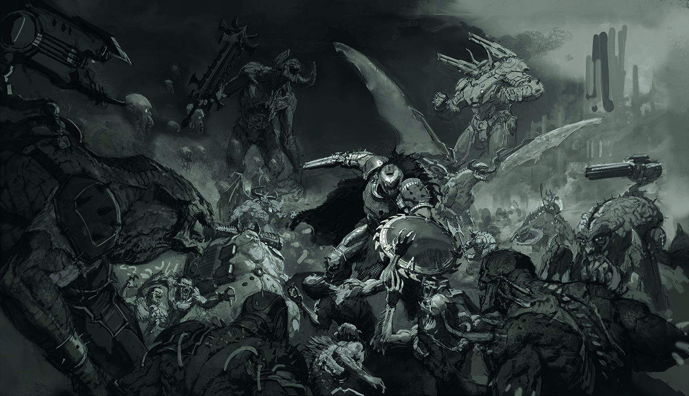 Doom the Dark Ages cover art tutorial