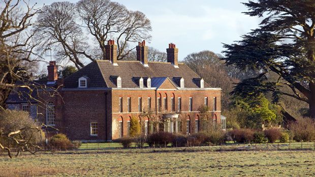 A general view of the front of Anmer Hall on the Sandringham Estate