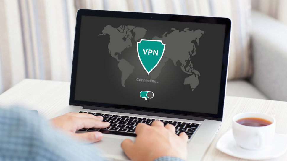 VPN auf dem Laptopbildschirm