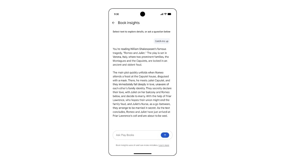 Book insights in Google Play Books