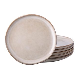 AmorArc Ceramic Dinner Plates – Set of 6