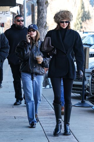 Hailey Bieber and Kendall Jenner in Aspen