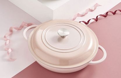 Aldi cast iron cookware range pastel pink