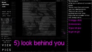 Best sex games - Suggestive ASCII art in You Must Be 18 or Older to Enter