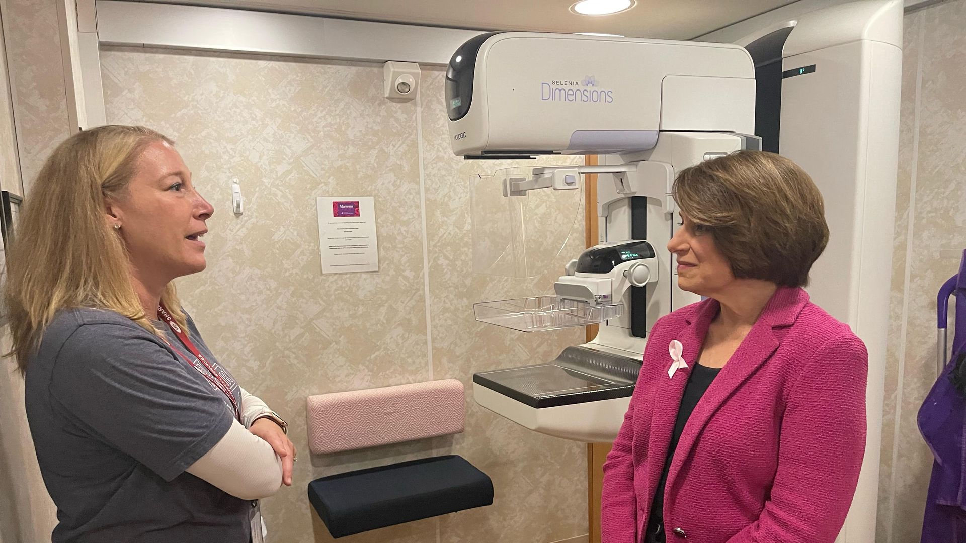 senator amy klobuchar breast cancer awareness month