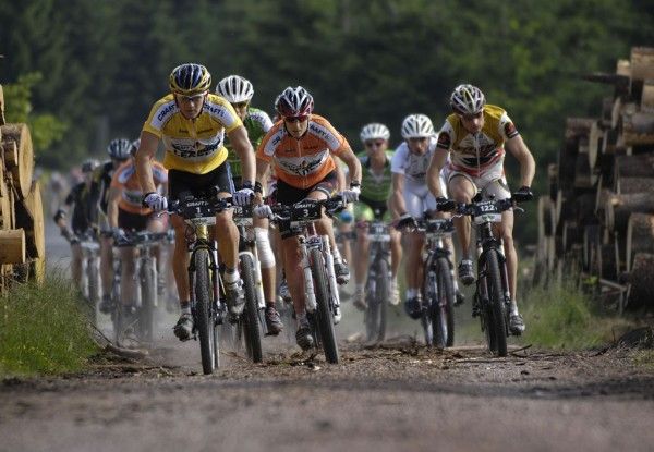 Racers charge along in last year's Trans Germany.