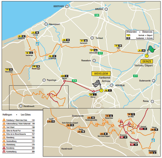 2016 Gent-Wevelgem race map