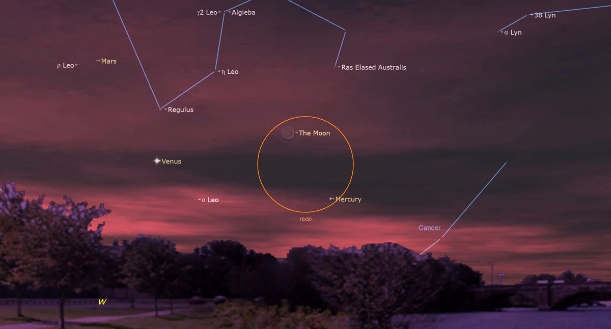 Lihat Mars, Venus, dan Merkurius di dekat bulan sabit pada 19 Juli