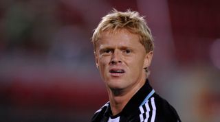 PALMA DE MALLORCA, SPAIN - AUGUST 01: Damien Duff of Newcastle United during a pre-season friendly match between Hertha Berlin and Newcastle United at the Ono stadium on August 1, 2008 in Palma de Mallorca, Spain. (Photo by Denis Doyle/Getty Images)