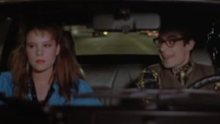 Robyn and David in the car in Teen Witch