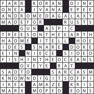 Crossword solution