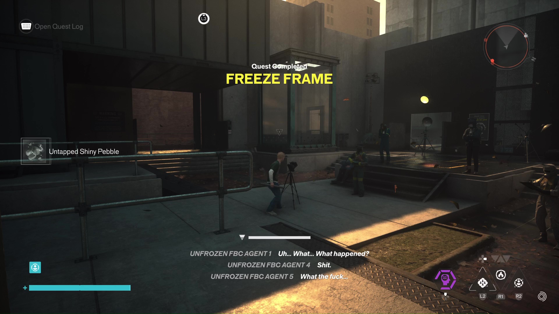 The Freeze Frame quest is completed in Control Resonant
