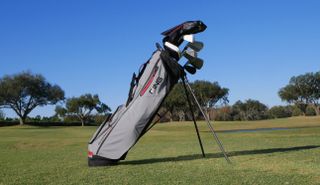 The Ping Craz E Lite Stand Bag on the golf course