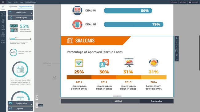 Herramientas para hacer infografías: Tablero infográfico Visme