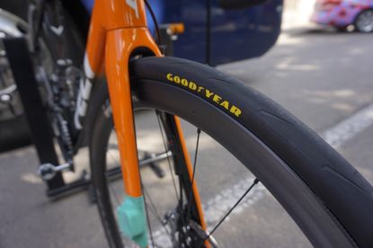 Tires used in the Tour de France Femmes gravel stage