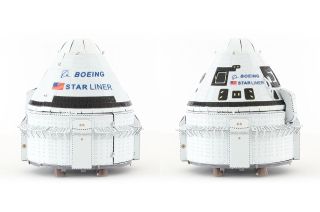 Metal Earth's Boeing Starliner model kit reproduces the commercial crew spacecraft soon to start flying astronauts to the International Space Station.
