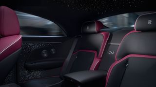 The spacious rear seats of the Black Badge Spectre