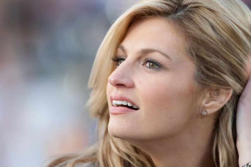 Erin Andrews at the 2011 Rose Bowl game in Pasedena, CA.