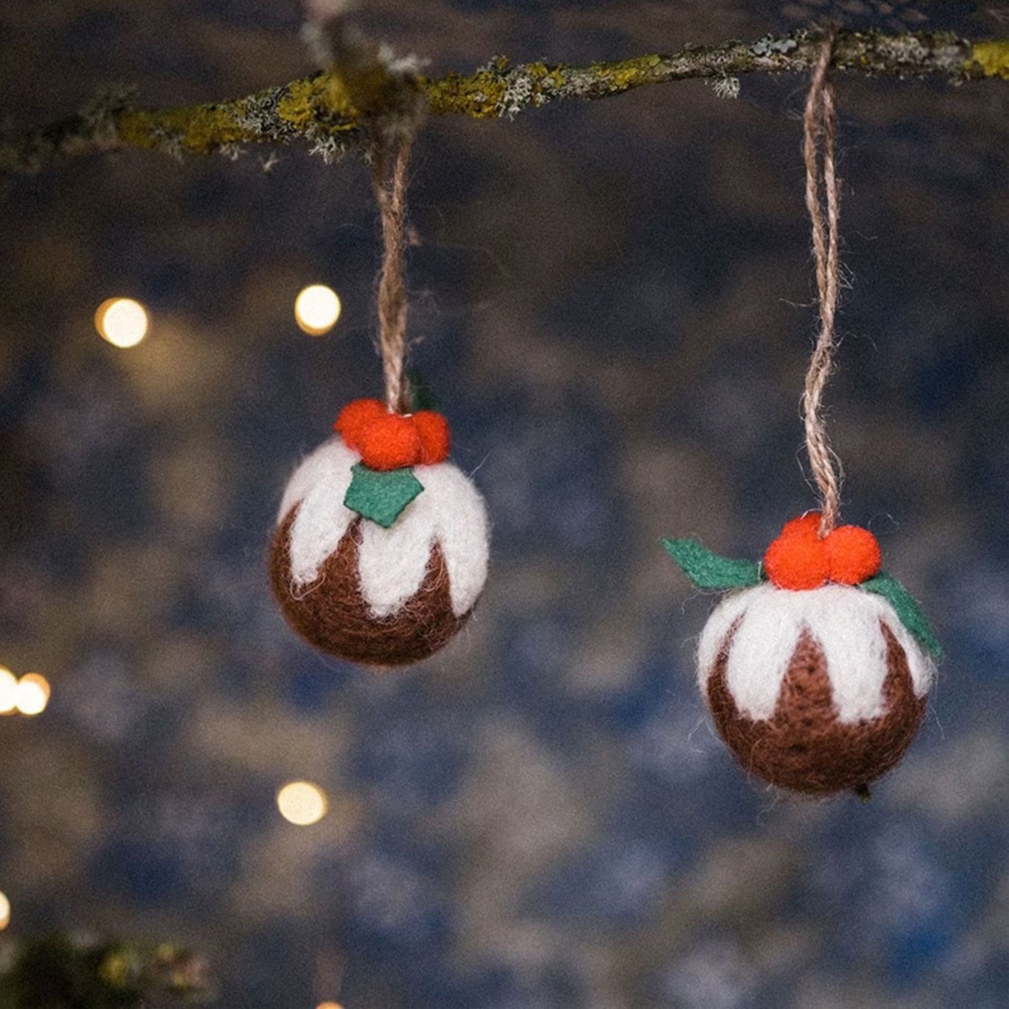 christmas pudding ornaments