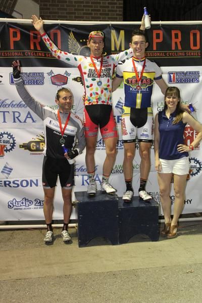 Men's Midtown Grand Prix podium (L-R): Daniel Holt (United Healthcare of Georgia p/b The 706 Project), Ricardo Van der Velde (Jelly Belly p/b Kenda) and Adam Leibovitz (Texas Roadhouse Cycling Team)