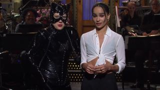 Kate McKinnon and Zoë Kravitz on Saturday Night Live