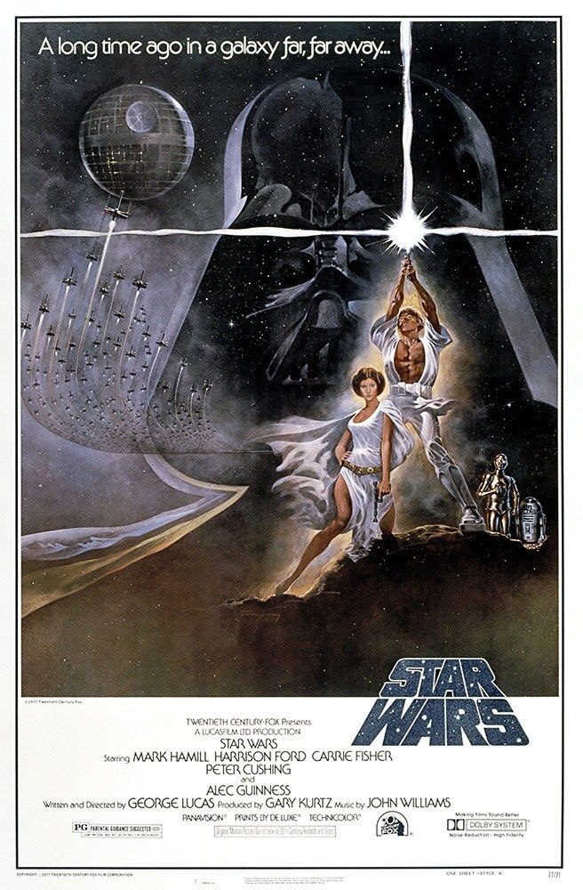 Movie poster for Star Wars: A New Hope