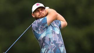 Tyrrell Hatton takes a shot at the Betfred British Masters