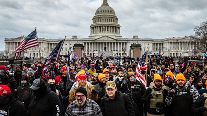 Pro-Trump supporters during the deadly Capitol Hill riot