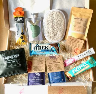 A hamper of various products