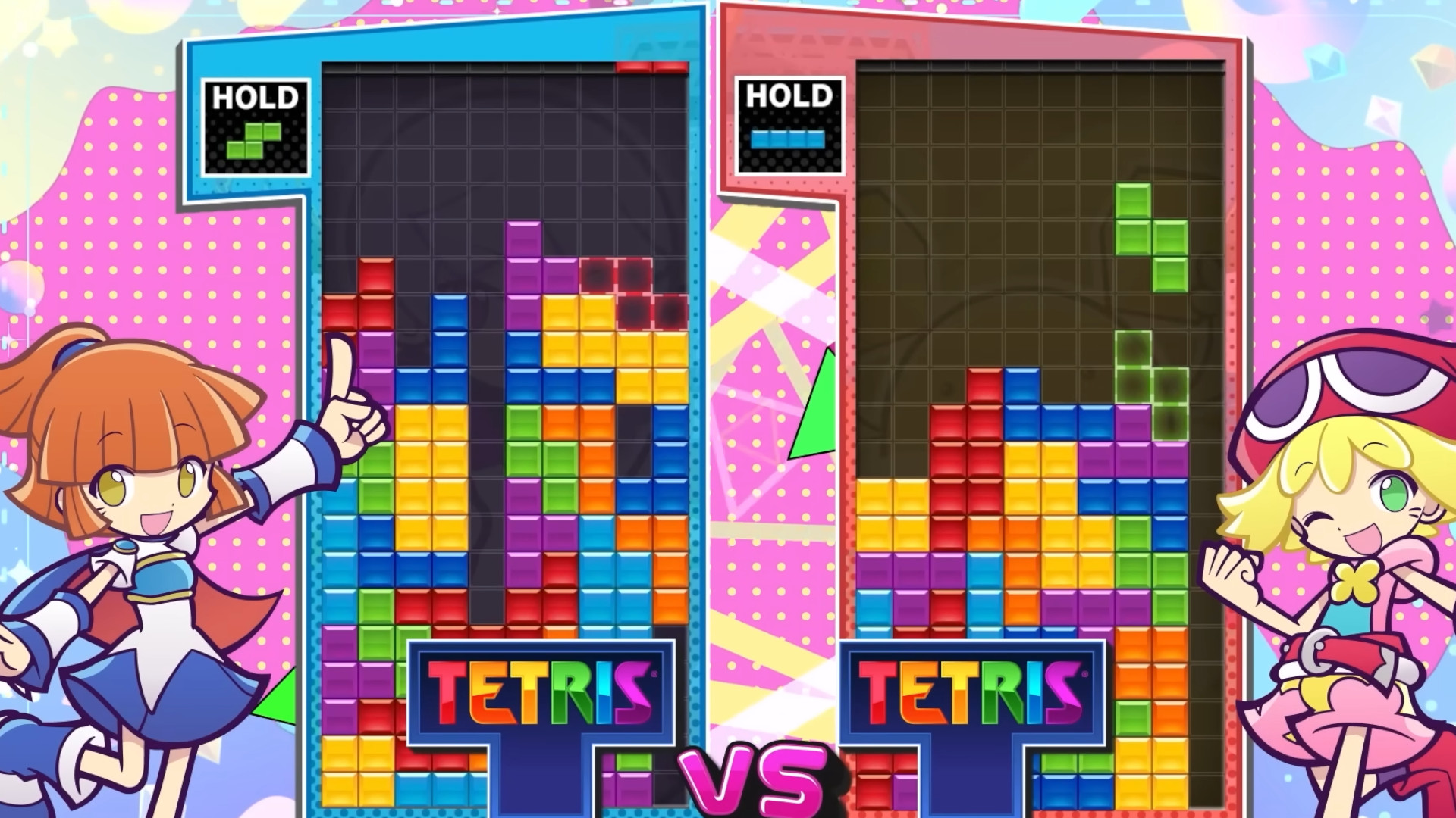 A screenshot of one of the best Switch 2 games, Puyo Puyo Tetris 2S