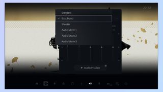 A screenshot of the PlayStation Pulse Elite headset settings on a PS5