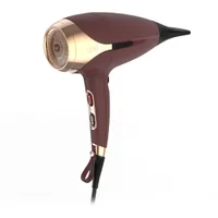 plum and gold GHD Helios hair dryer, one of w&h's picks for the best hair dryers for fine hair