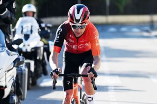 NICE FRANCE MARCH 16 Magnus Sheffield of The United States and Team INEOS Grenadiers competes in the breakaway during the 83rd Paris Nice 2025 Stage 8 a 119km stage from Nice to Nice UCIWT on March 16 2025 in Nice France Photo by Dario BelingheriGetty Images